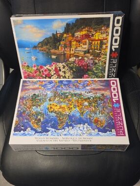 EuroGraphics 1000-Piece Jigsaw Puzzle - Colorful World Wonders (Multicolor)